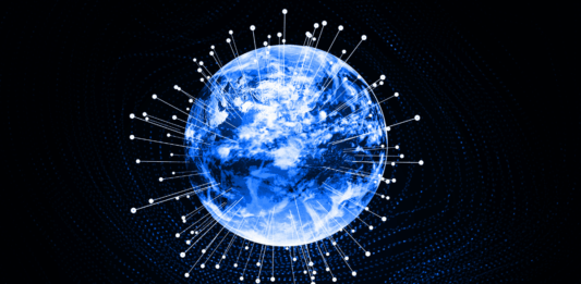 immagine del globo e delle sue connessioni